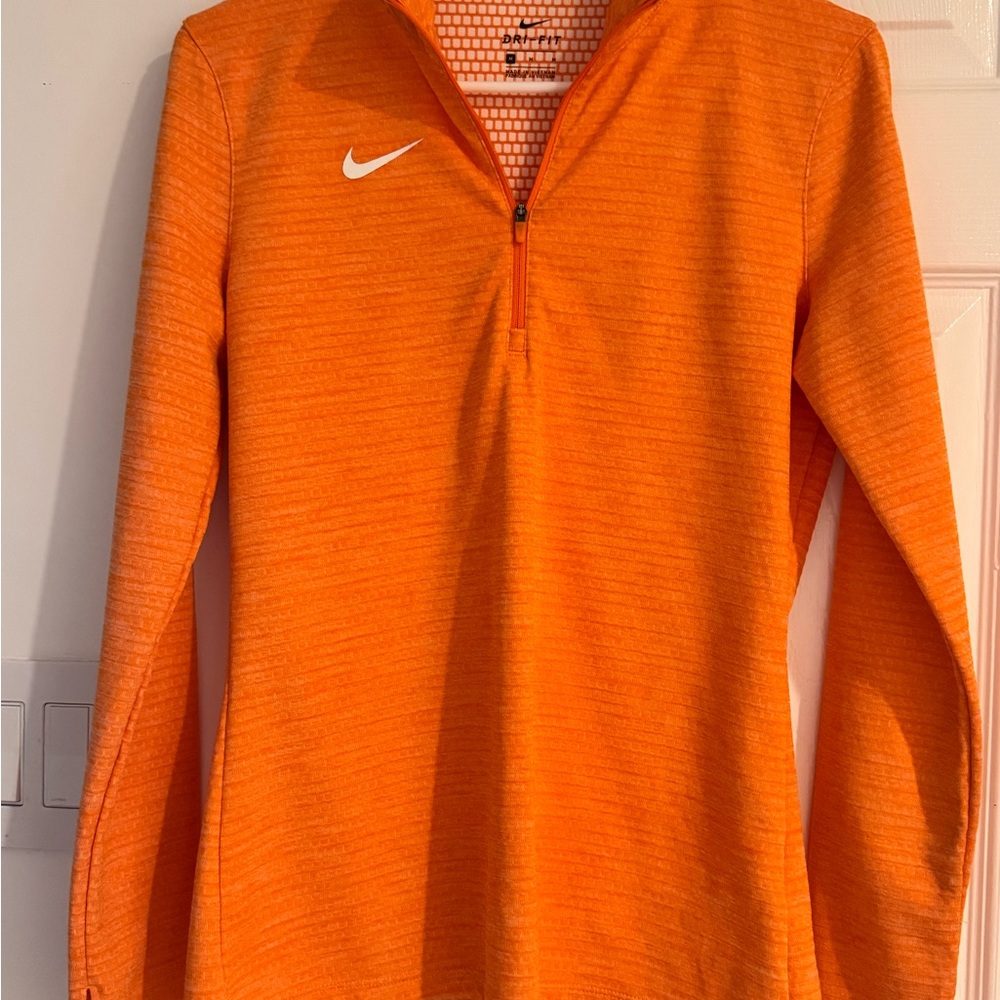 Nike Bright Orange Half-Zip Top